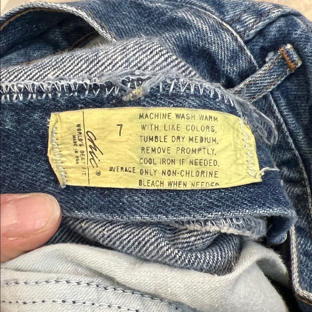Chic vintage Blue Straight Leg Jeans size 7. In great condition! - Picture 8 of 8
